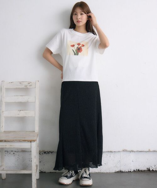 RETRO GIRL(レトロガール)の「アソートプリントTEE(Tシャツ/カットソー・レディース・ホワイト系その他/オフホワイト/ブラック系その他/ブラック・FREE)」の21枚目の写真