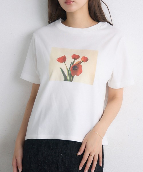 RETRO GIRL(レトロガール)の「アソートプリントTEE(Tシャツ/カットソー・レディース・ホワイト系その他/オフホワイト/ブラック系その他/ブラック・FREE)」の3枚目の写真