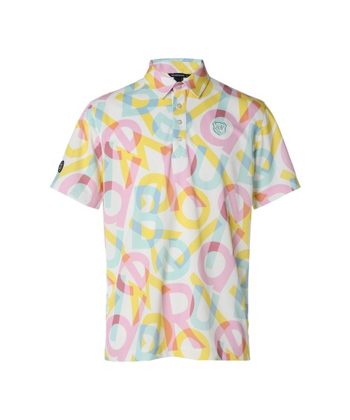 ZOY(ゾーイ)の「MENS スペクトラムプリント 半袖ポロシャツ(ポロシャツ・メンズ・コーラル/マルチ・X-LARGE/LARGE/SMALL/MEDIUM)」の1枚目の写真