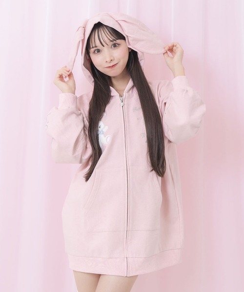 Honey Cinnamon（ハニーシナモン）の「バニーAPうさ耳ジップパーカー