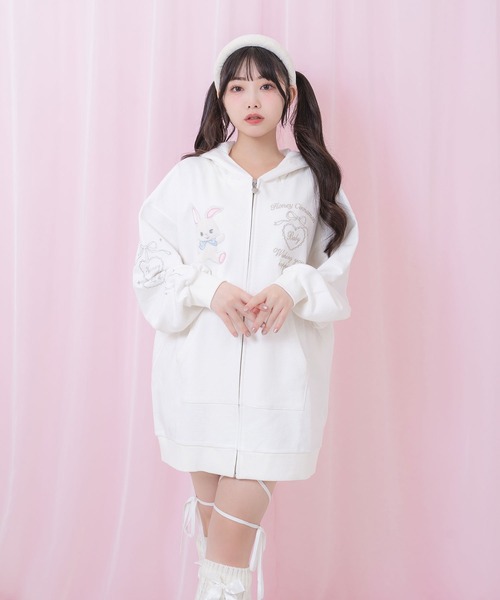 Honey Cinnamon（ハニーシナモン）の「バニーAPうさ耳ジップパーカー