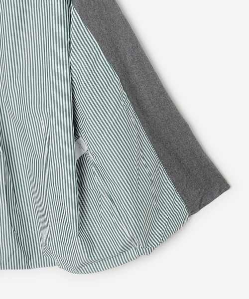 GALLEGO DESPORTES（ギャレゴデスポート）の「GALLEGO DESPORTES | ウールフランネル ボタンレスジャケット WOMEN（テーラードジャケット・レディース・グレー/ネイビー・S）」の15枚目の写真