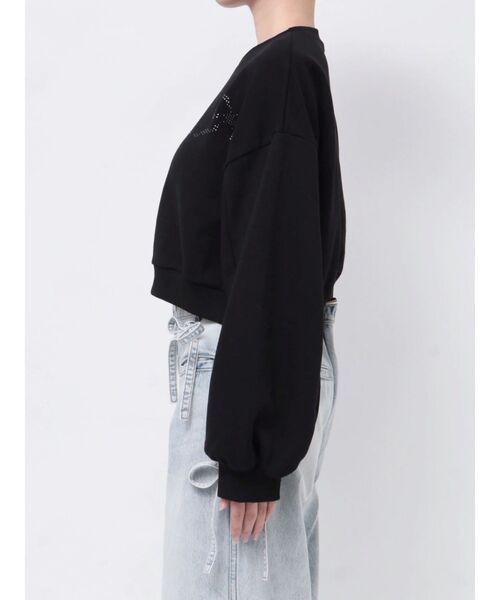 merry jenny(メリージェニー)の「ribbonホットフィックススウェット(スウェット・レディース・ブラック/ライトグレー/ピンク・FREE)」の5枚目の写真