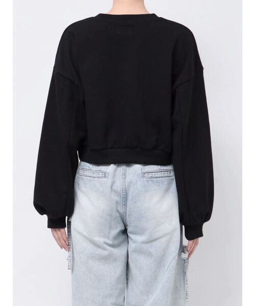 merry jenny(メリージェニー)の「ribbonホットフィックススウェット(スウェット・レディース・ブラック/ライトグレー/ピンク・FREE)」の6枚目の写真