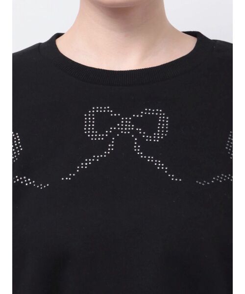 merry jenny(メリージェニー)の「ribbonホットフィックススウェット(スウェット・レディース・ブラック/ライトグレー/ピンク・FREE)」の7枚目の写真