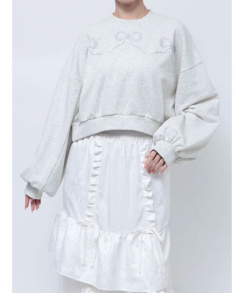 merry jenny(メリージェニー)の「ribbonホットフィックススウェット(スウェット・レディース・ブラック/ライトグレー/ピンク・FREE)」の16枚目の写真