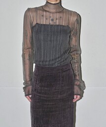 TODAYFUL | 【TODAYFUL/トゥデイフル】Sheer Randomrib Knit/シアーランダムリブニット(ニット/セーター)