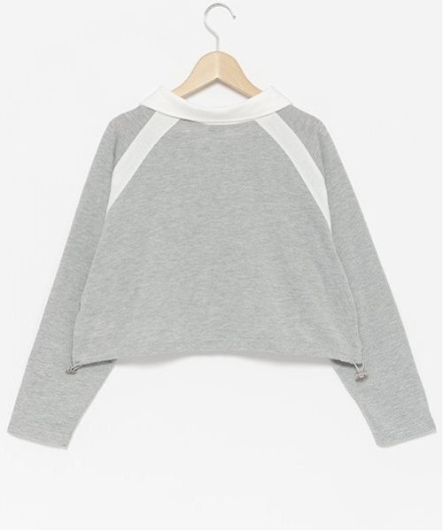 LOVETOXIC（ラブトキシック）の「【LTXC】ハーフジップドロスト長袖Tシャツ（Tシャツ/カットソー・キッズ・オフホワイト/トップグレー/ブラック・S/M/L）」の5枚目の写真