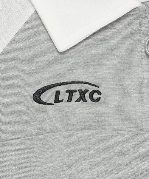 LOVETOXIC（ラブトキシック）の「【LTXC】ハーフジップドロスト長袖Tシャツ（Tシャツ/カットソー・キッズ・オフホワイト/トップグレー/ブラック・S/M/L）」の7枚目の写真