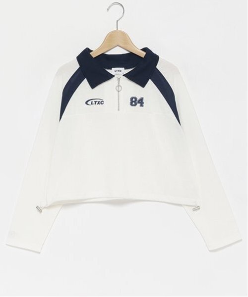 セール】【LTXC】ハーフZIPドロスト長袖Tシャツ（Tシャツ