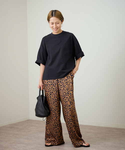 FRAMeWORK(フレームワーク)の「レオパードイージーパンツ(その他パンツ・レディース・キャメル・38/36)」の2枚目の写真