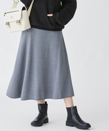 LACOSTE | ボリューム フレア 切り替えリブニットスカート(スカート)
