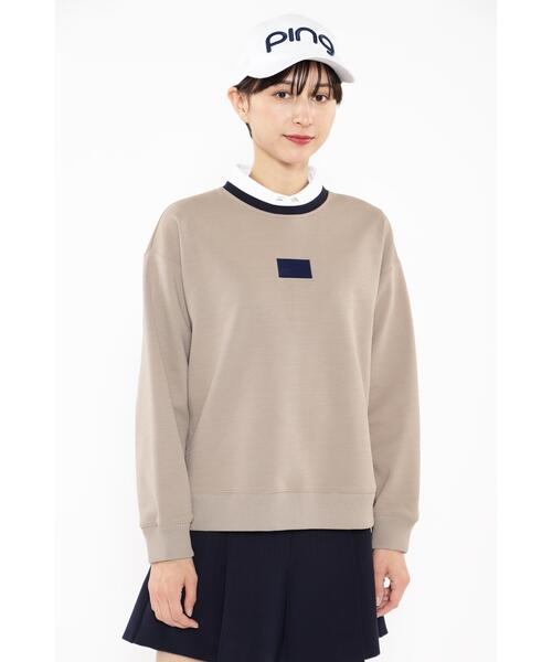 PING APPAREL】ピンカリハーフゲージ全方向ストレッチモックネックプル