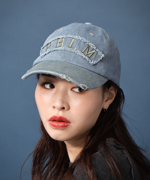 PAGEBOY（ページボーイ）の「PBLIM/デニムキャップ（キャップ・レディース・サックスブルー/ダークブルー・FREE）」の22枚目の写真