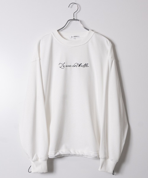 JOHN'S CLOSET(ジョンズクローゼット)の「【13】ドローコード付 デザインクルーネックスウェット(スウェット・メンズ・ライトグレー/ブラック/オフホワイト/グレー系1/ホワイト系1/ブラック系1・MEDIUM/LARGE)」の13枚目の写真