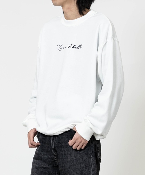 JOHN'S CLOSET(ジョンズクローゼット)の「【13】ドローコード付 デザインクルーネックスウェット(スウェット・メンズ・ライトグレー/ブラック/オフホワイト/グレー系1/ホワイト系1/ブラック系1・MEDIUM/LARGE)」の17枚目の写真
