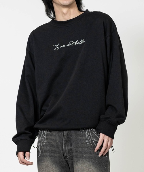 JOHN'S CLOSET(ジョンズクローゼット)の「【13】ドローコード付 デザインクルーネックスウェット(スウェット・メンズ・ライトグレー/ブラック/オフホワイト/グレー系1/ホワイト系1/ブラック系1・MEDIUM/LARGE)」の22枚目の写真