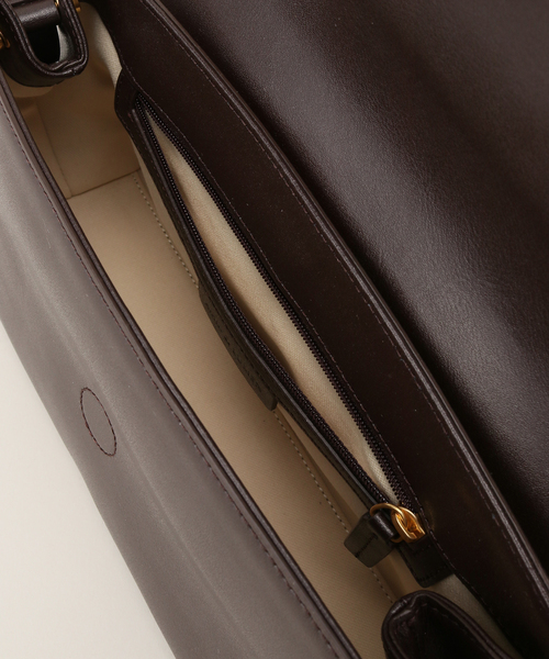 La TOTALITE(ラトータリテ)の「【LUMEN/ルメン】JORNAL SHOULDER BAG(ショルダーバッグ・レディース・ブラック/ブラウン・FREE)」の14枚目の写真
