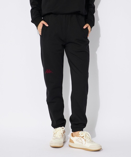 Kappa(カッパ)の「裏毛ジョガースウェットパンツ(スウェットパンツ・レディース・ブラック/ライトブルー/杢グレー・MEDIUM/LARGE/X-LARGE)」の2枚目の写真