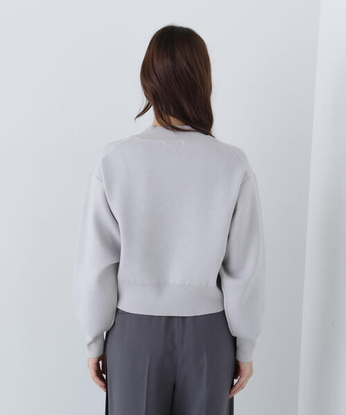 【セール】◇ダブルジャガードロゴニット（ニット/セーター）｜NATURAL BEAUTY BASIC（ナチュラルビューティーベーシック）