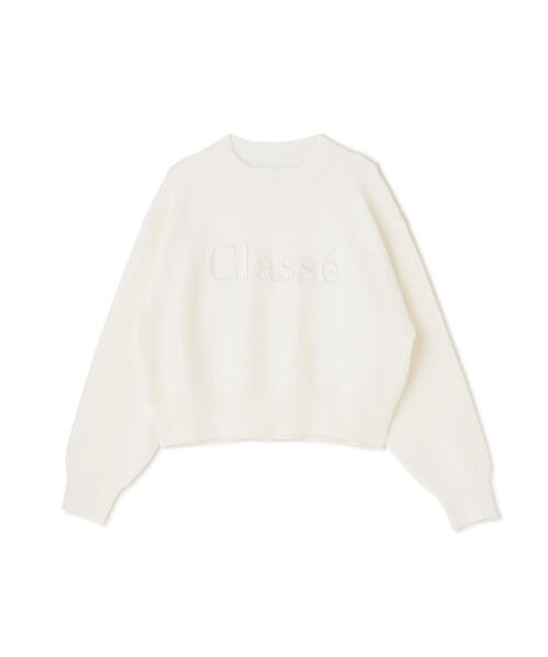 【セール】◇ダブルジャガードロゴニット（ニット/セーター）｜NATURAL BEAUTY BASIC（ナチュラルビューティーベーシック）