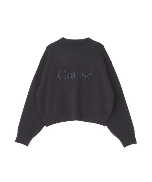 【セール】◇ダブルジャガードロゴニット（ニット/セーター）｜NATURAL BEAUTY BASIC（ナチュラルビューティーベーシック）