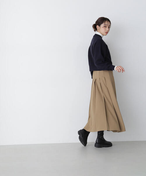 【セール】◇ダブルジャガードロゴニット（ニット/セーター）｜NATURAL BEAUTY BASIC（ナチュラルビューティーベーシック）