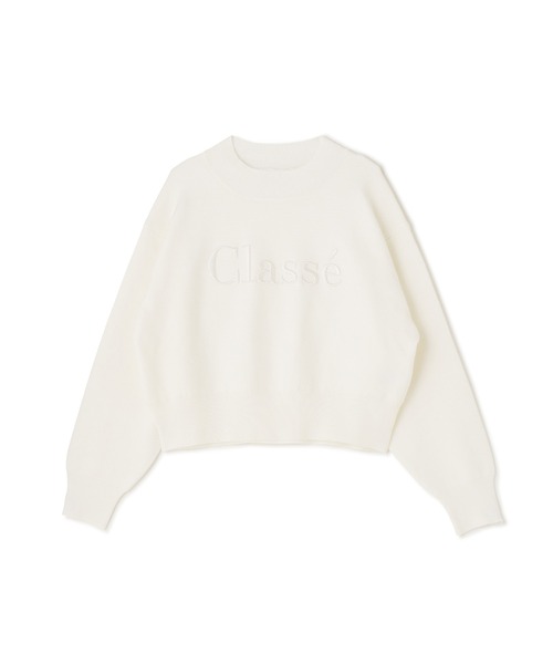 【セール】◇ダブルジャガードロゴニット（ニット/セーター）｜NATURAL BEAUTY BASIC（ナチュラルビューティーベーシック）