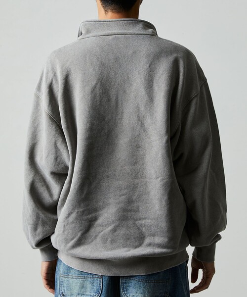 A.P.C. × フリークスストア ハーフジップ スウェット グレー S FREAK'S STORE フリークスストア A.P.C. 別注 ハーフジップ