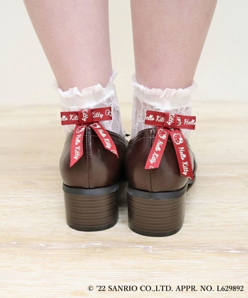 F i.n.t(フィント)の「ロゴリボンレースソックス/ハローキティ/fint フィント(ソックス/靴下・レディース・オフホワイト・FREE)」の4枚目の写真