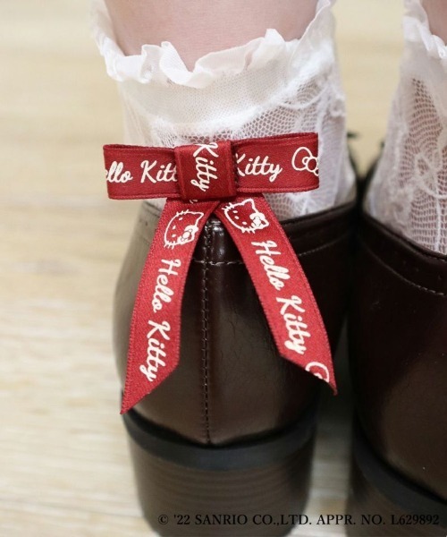 F i.n.t(フィント)の「ロゴリボンレースソックス/ハローキティ/fint フィント(ソックス/靴下・レディース・オフホワイト・FREE)」の5枚目の写真