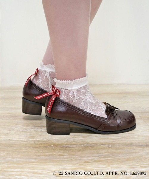 F i.n.t(フィント)の「ロゴリボンレースソックス/ハローキティ/fint フィント(ソックス/靴下・レディース・オフホワイト・FREE)」の8枚目の写真