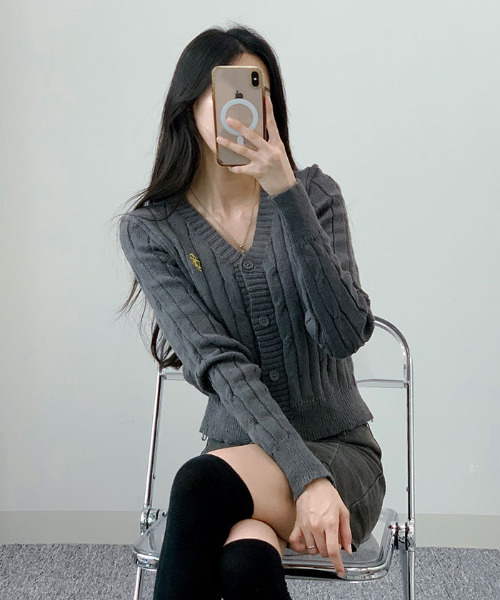 美品ロングカーディガン ヴィンテージ アメリカ直輸入縦落シルエット