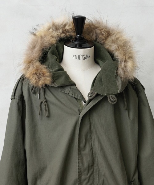 WAIPER.inc（ワイパーインク）の「HOUSTON ヒューストン WP38 WAIPER別注 M-51パーカ / モッズコート用フード リアルファー 【WP38】（モッズコート・メンズ・オリーブ/ブラック・S/M/L/XL）」の11枚目の写真