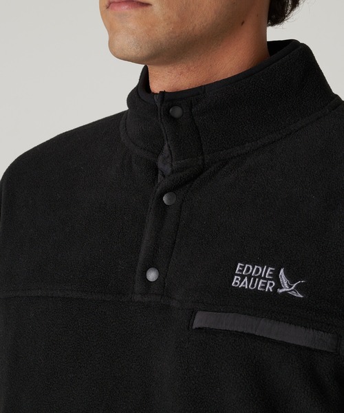 Eddie Bauer(エディーバウアー)の「チューテス スナップモック(スウェット・メンズ・サックスブルー/サファリグリーン/ブラック・XL/M/S/XXL/L)」の4枚目の写真