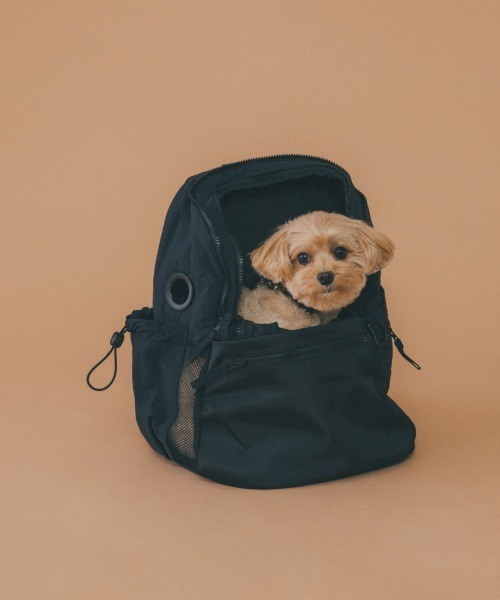 MATIE　黒の小型犬（〜3.5kg前後）用ペットリュックミニ MATIE】ペットリュックミニ/小型犬【Direction by 有末 麻祐子