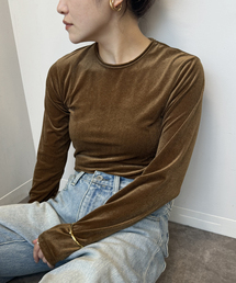 シアーベロアロングスリーブTEE