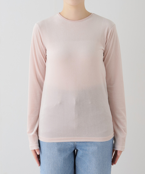 JOURNAL STANDARD（ジャーナルスタンダード）の「シアーベロアロングスリーブTEE（Tシャツ/カットソー・レディース・ピンク/ブラウン系その他・FREE）」の16枚目の写真