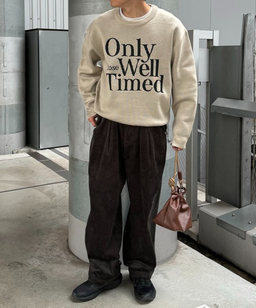 CIAOPANIC TYPY（チャオパニックティピー）の「コーデュロイワイドタックパンツ（その他パンツ・メンズ・アイボリー/チャコールグレー/ブラウン・MEDIUM/LARGE）」の16枚目の写真