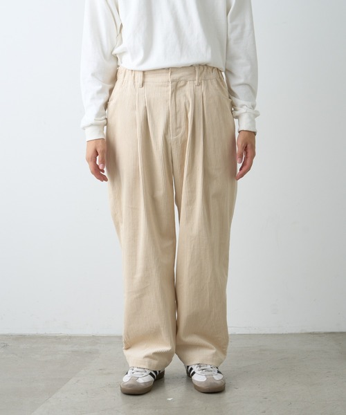 CIAOPANIC TYPY（チャオパニックティピー）の「コーデュロイワイドタックパンツ（その他パンツ・メンズ・アイボリー/チャコールグレー/ブラウン・MEDIUM/LARGE）」の21枚目の写真