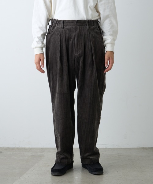CIAOPANIC TYPY（チャオパニックティピー）の「コーデュロイワイドタックパンツ（その他パンツ・メンズ・アイボリー/チャコールグレー/ブラウン・MEDIUM/LARGE）」の22枚目の写真