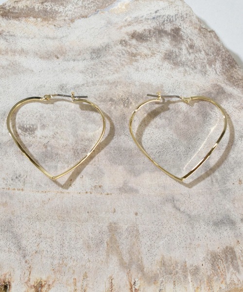 kiehtova（キエトヴァ）の「【kiehtova】HEART HOOP PIERCE KT5（ピアス（両耳用）・レディース・シルバー/ゴールド・FREE）」の5枚目の写真