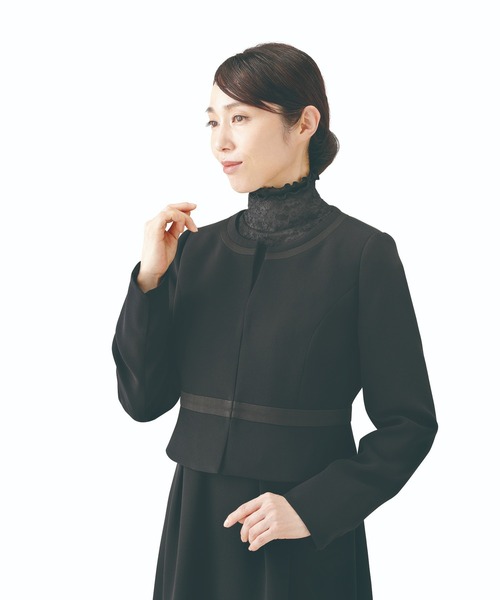 FUNALIVE（ファンアライブ）の「首元綺麗　あったかレースネックカバー（ネックウォーマー/スヌード・レディース・ライトグレー/ブラック・FREE）」の9枚目の写真