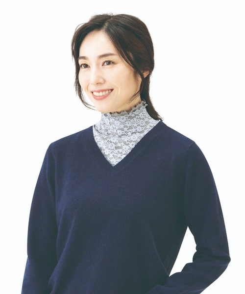 597 ひねりスヌード　ネックウォーマー　レア　fun ファン HIMALAYAN CLIMBERS HAND-KNIT 手編みスヌード（ネック
