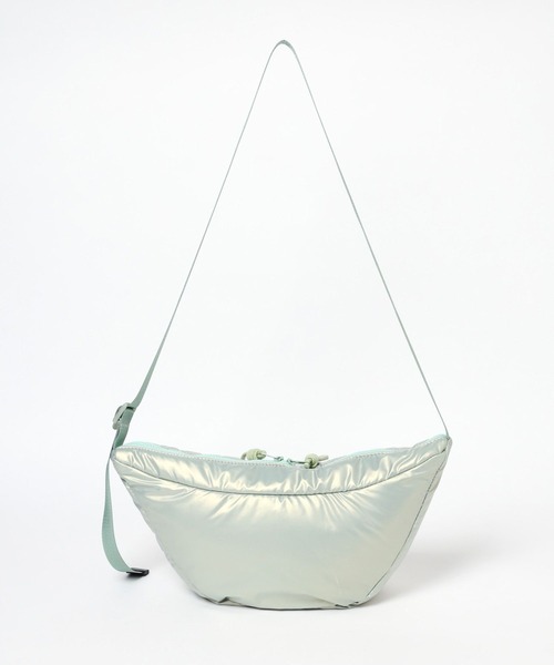 Anui(アニュイ)の「【UNISEX/CONTROL FREAK】オーロラpuffハーフムーンショルダーバッグ(ショルダーバッグ・レディース・ミント/オフホワイト・FREE)」の3枚目の写真