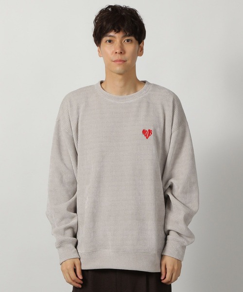 LAKOLE（ラコレ）の「カットモール刺繍プルオーバー / 147410（スウェット・メンズ・ブラック/ブルー/チェリーレッド/ライトグレー・LARGE/MEDIUM/X-LARGE）」の11枚目の写真