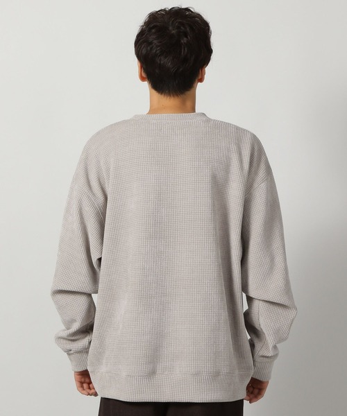 LAKOLE（ラコレ）の「カットモール刺繍プルオーバー / 147410（スウェット・メンズ・ブラック/ブルー/チェリーレッド/ライトグレー・LARGE/MEDIUM/X-LARGE）」の13枚目の写真