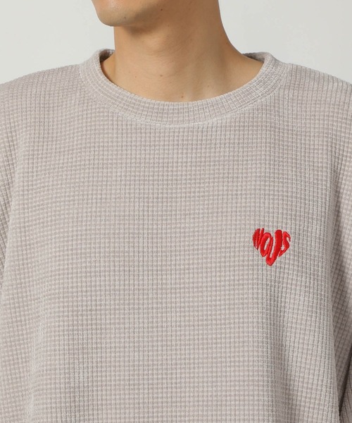 LAKOLE（ラコレ）の「カットモール刺繍プルオーバー / 147410（スウェット・メンズ・ブラック/ブルー/チェリーレッド/ライトグレー・LARGE/MEDIUM/X-LARGE）」の14枚目の写真