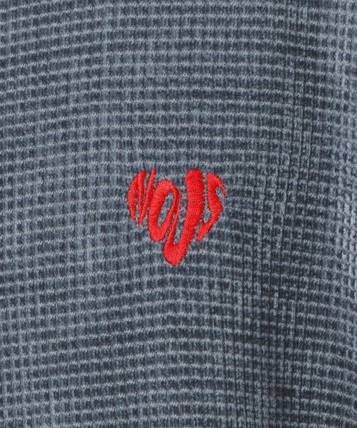 LAKOLE（ラコレ）の「カットモール刺繍プルオーバー / 147410（スウェット・メンズ・ブラック/ブルー/チェリーレッド/ライトグレー・LARGE/MEDIUM/X-LARGE）」の21枚目の写真