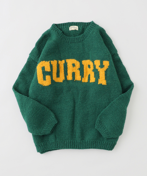 MacMahon Knitting Mills Curry カリー グリーン セール】【MacMahon Knitting Mills 】 +【Niche.】 Crew Neck Knit